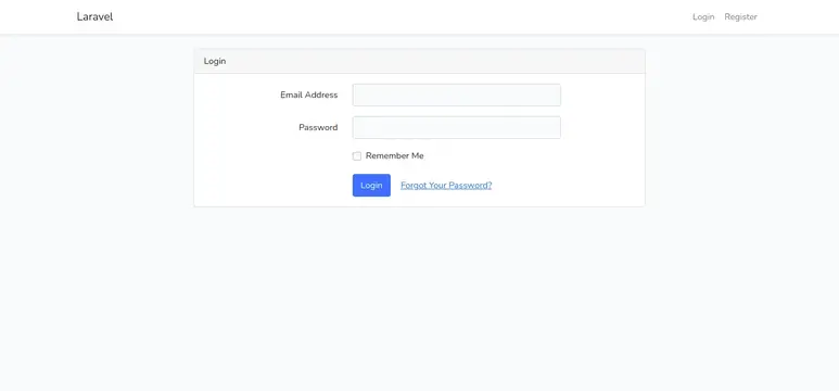 Laravel 10 Bootstrap Auth Yapısı