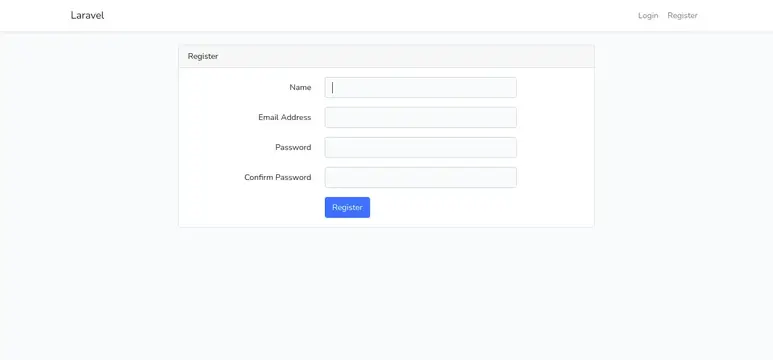 Laravel 10 Bootstrap Auth Yapısı